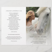 Moderne, elegante Feier zum Lebensprogramm (Vorderseite)