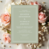 Moderne elegante feierliche Hochzeit Einladung