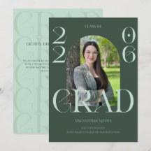 Moderne elegante fette Schrift dunkelgrün grad