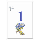 Moderne Elegante Flora Chinoiserie Al Pentolino Tischnummer (Rückseite)