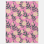 Moderne Elegante Flora Fleecedecke (Vorderseite)