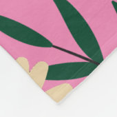 Moderne Elegante Flora Fleecedecke (Ecke)