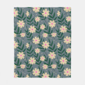 Moderne Elegante Flora Fleecedecke (Vorderseite)