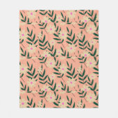 Moderne Elegante Flora Fleecedecke (Vorderseite)