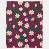 Moderne Elegante Flora Fleecedecke (Vorderseite)