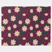 Moderne Elegante Flora Fleecedecke (Vorderseite (Horizontal))