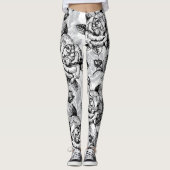 Moderne Elegante Flora Leggings (Vorderseite)