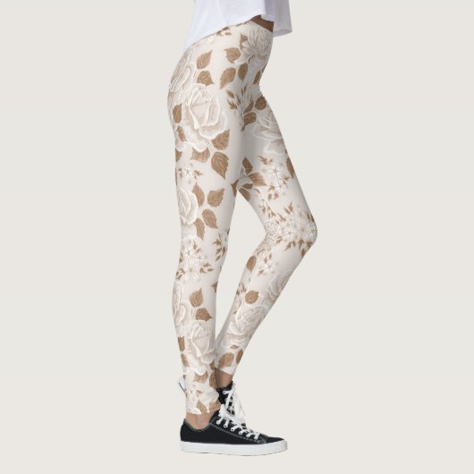 Moderne Elegante Flora Leggings (Rechts)