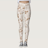 Moderne Elegante Flora Leggings (Vorderseite)