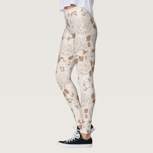 Moderne Elegante Flora Leggings (Links)