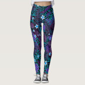 Moderne Elegante Flora Leggings (Vorderseite)