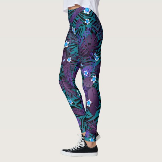 Moderne Elegante Flora Leggings (Links)