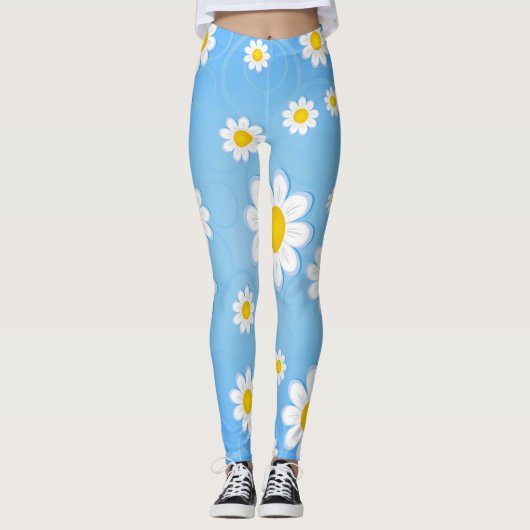 Moderne Elegante Flora Leggings (Vorderseite)