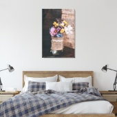 Moderne Elegante Flora Leinwanddruck (Insitu (Schlafzimmer))