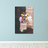 Moderne Elegante Flora Leinwanddruck (Insitu (Holzboden))