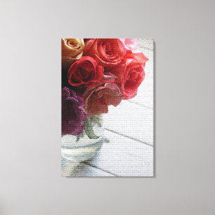 Moderne Elegante Flora Leinwanddruck