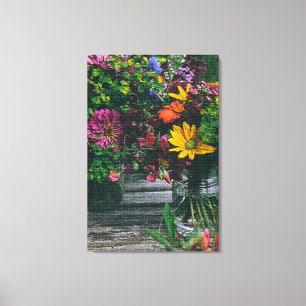 Moderne Elegante Flora Leinwanddruck