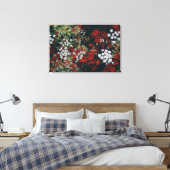 Moderne Elegante Flora Leinwanddruck (Insitu (Schlafzimmer))