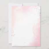 Moderne Elegante florale Chic Engagement Party Einladung (Rückseite)