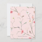 Moderne, elegante florale personalisiert danke (Rückseite)