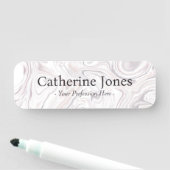 Moderne elegante, flüssige Kunstmalerei Namensschild (Beispiel)