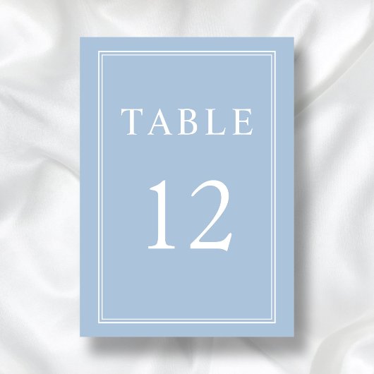 Moderne Elegante formale Hochzeit des Pulvers Tischnummer