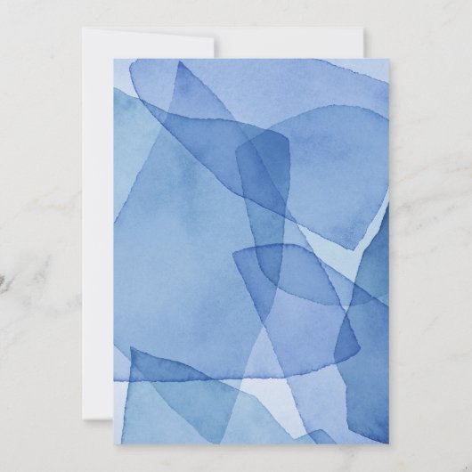 Moderne, elegante Formen Einladung (Rückseite)