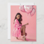 Moderne Elegante Foto 20. Geburtstagsparty Einladung (Rückseite)