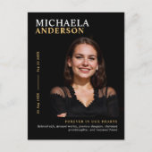 Moderne Elegante Foto Beerdigung/Gedenkstätte Viel Postkarte (Vorderseite)