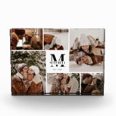 Moderne, elegante Foto-Collage der weißen Familie Fotoblock (Vorderseite)