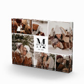 Moderne, elegante Foto-Collage der weißen Familie  Fotoblock (Rechts)