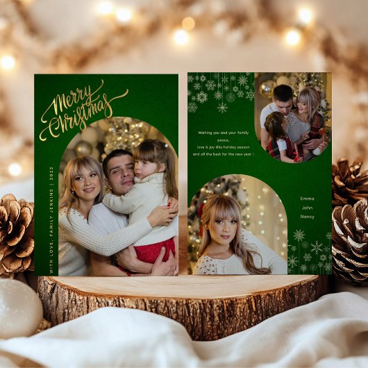 Moderne Elegante Foto Collage Weihnachten