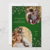 Moderne Elegante Foto Collage Weihnachten (Rückseite)