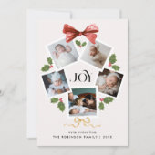 Moderne Elegante Foto Collage Weihnachten (Vorderseite)