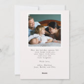 Moderne Elegante Foto Collage Weihnachten (Rückseite)