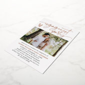 Moderne elegante Foto Engagement Party Einladung (Gedreht)