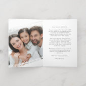 Moderne Elegante Foto Geburtsankündigung Vielen Da (Innen Abgelegt)