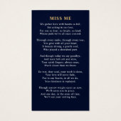 Moderne elegante Foto-Gedenkkarte (Rückseite)