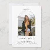 Moderne Elegante Foto Graduation Party - Einladung (Rückseite)