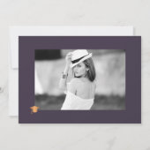 Moderne, elegante FOTO-Graduierungsparty Einladung (Rückseite)