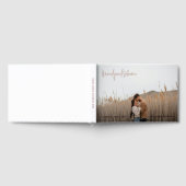 Moderne elegante Foto-Hochzeit Gästebuch (Voll)