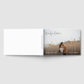 Moderne elegante Foto-Hochzeit Gästebuch (Voll)