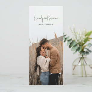 Moderne elegante Foto-Hochzeit Programm