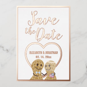 Moderne, elegante Foto-Hochzeit spart das Datum Folieneinladung