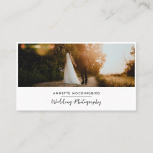 Moderne elegante Foto-Hochzeitsfotografie Visitenkarte