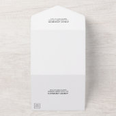 Moderne, elegante Foto-Overlay-Hochzeit All In One Einladung (Außenbereich)