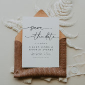 Moderne Elegante Foto Save the Date Karte