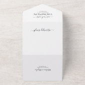 Moderne elegante Foto UAWG Wedding in einem Invikt All In One Einladung (Außenbereich)