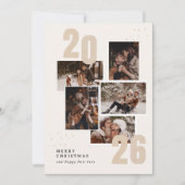 Moderne elegante Fotocollage Weihnachten & Neujahr (Vorderseite)