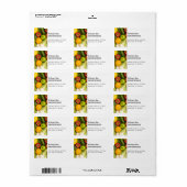 Moderne Elegante Frische Pasta machen Grotto Ameri Adressaufkleber (Vorne)